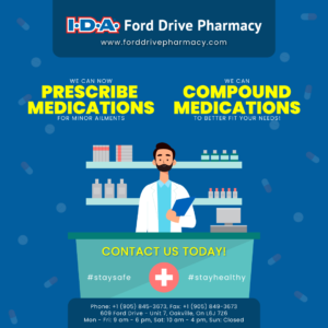 IDA Ford Drive Pharmacy can now prescribe and compound medications.